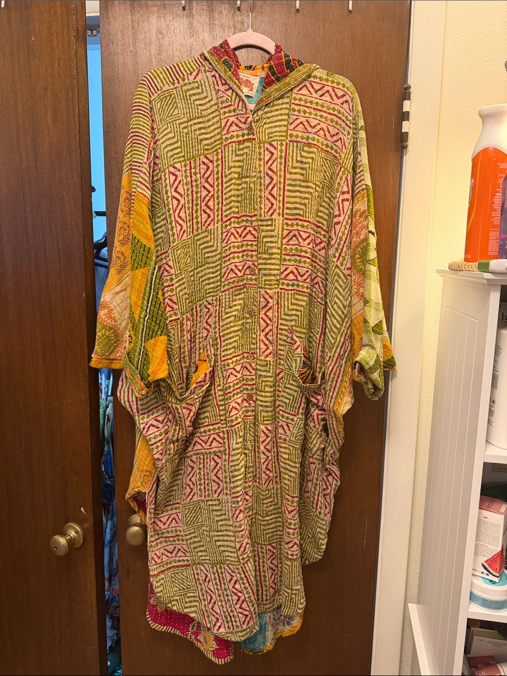Kantha Bae Poetic Hoodie Maxi dress